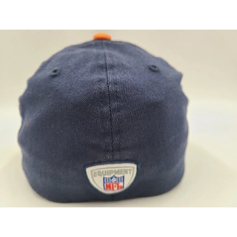 Youth Chicago Bears Reebok Flex Fitted Hat Cap Boy Girl NFL Football Blue Orange